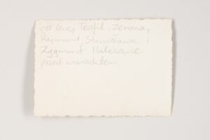 Budynek fabryki mebli w Krobi, fot. NN, 1938, rewers