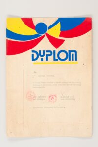 Dyplom z okazji Dnia Chemika